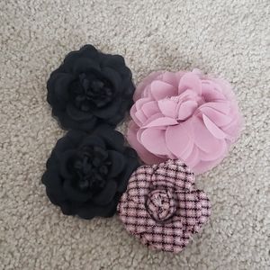 Flower pins/hair or clothing accessories